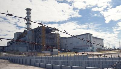 Новогодний фейерверк на Чернобыльской АЭС